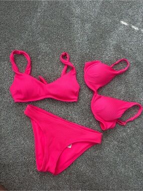Hollister pink bikini set